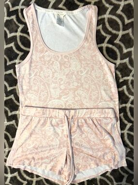 Lucky Brand Super Soft Summer PJ’s in Pink Floral Paisley - Sz S